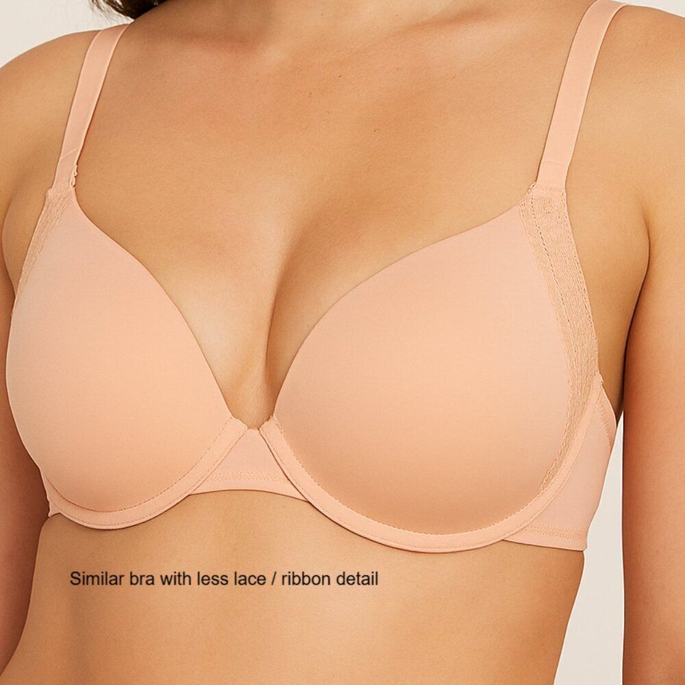 Victoria's Secret Bra Convertible Lightly Lined Full Cover Underwire Peach 34DD